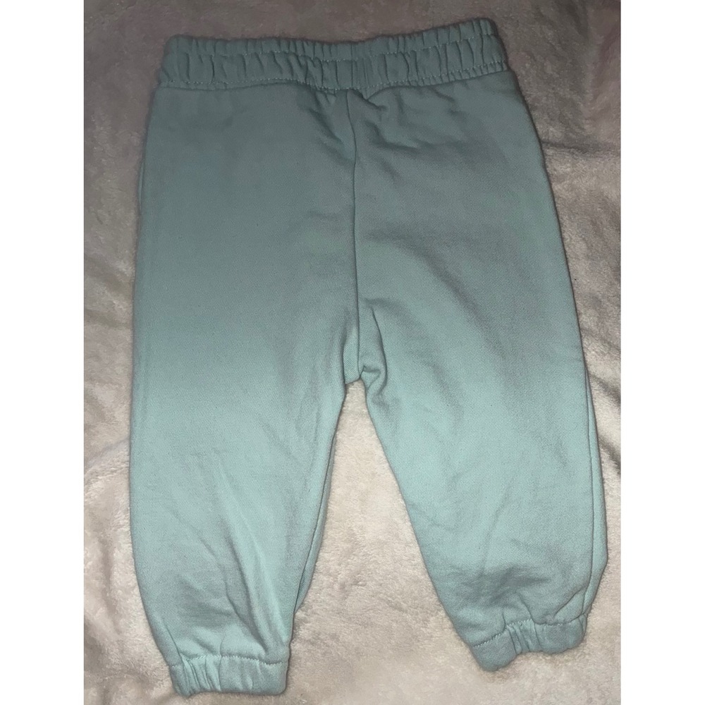 Disney Primark Mickey Mouse Sweatshirt and Joggers Set Mint Green 9-12 Months - Picture 8 of 10